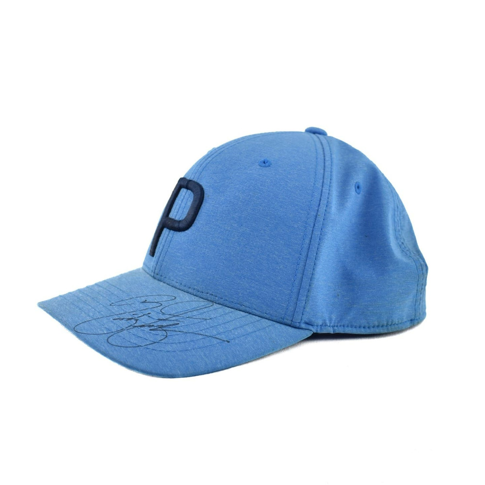Rickie Fowler Signed Puma Golf Hat Snapback Blue
